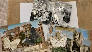 Alte Postkarten /Ansichtskarten aufpeppen😅🌷🧚fürs Junk Journal