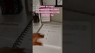 Brand New Budget Planners Available at PaperByMoe.com on May 1st