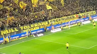 BVB Dortmund - RB Leipzig (3:3) BVB Fans / Stimmung / Jingle Bells / Südtribüne