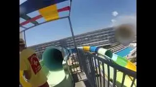 Turbolance Slide in Action Aquapark Sunny Beach Bulgaria