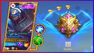 NEW JOHNSON FIGHTER MAGE BUILD + ASSASIN EMBLEM SET!? MYTHIC COMEBACK! 😱 - MOBILE LEGENDS BANG BANG