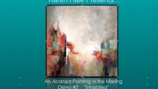 Acrylic Abstract Painting Demonstration -  Demo #2/ paintng technique