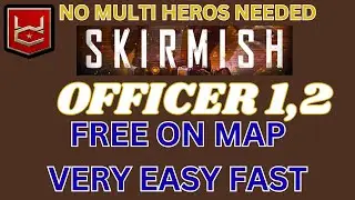 WAR COMMANDER OFFICER 1,2 SKIRMISH FREE ON MAP VERY FAST EASY NO MULTI HEROS NEEDED