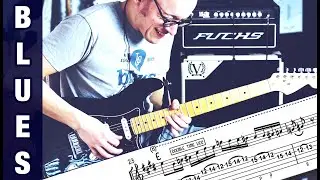Blues Guitar Solo in E (Shuffle) | incl. Guitar Tabs | Fender Stratocaster