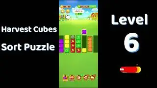 Harvest Cubes Sort Puzzle Level 6 Walkthrough 🌽🧠 | Relaxing Sort Game | Go Answer