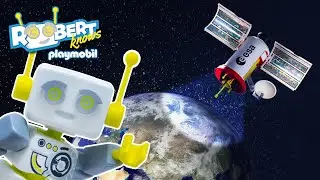 Come funziona una trasmissione via satellite? 🛰️🌍📺 | ROBert | PLAYMOBIL Italiano