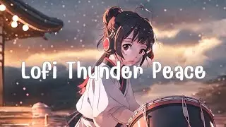 Thunderous Calm | Lofi Taiko Drums & Thunderstorm for Inner Peace