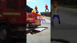 vfx Fire engine || Fire animation  🤩  #vfxshorts #vfx #shorts #animation #trending