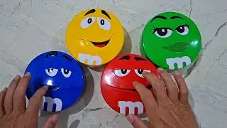 ASMR Tapping & Crinkling on M&M'S Tins (No Talking) with Candy Unboxing for sleep