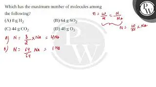 Which has the maximum number of molecules among the following?....