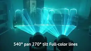 10W RGB Moving Head Laser Light with LED ring for Club DJ Shows, Parties, and Stage Effects