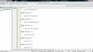 04 How to print week days using if-else if in C |  C program Tutorials | www.compuhelp.in