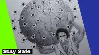 Save Earth From Corona Drawing | Corona Virus Awareness Drawing