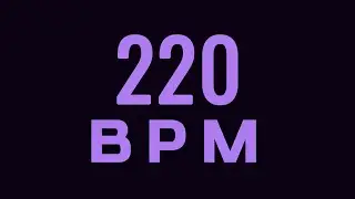 220 BPM Metronome 4/4 - Optimized for Noisy Environments