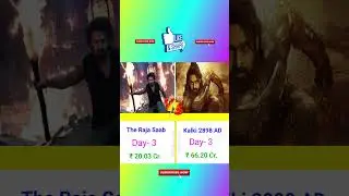 The Raja Saab V/S Kalki 2898 AD India Net Collection Day- 3 || #therajasaab #kalki2898ad #prabhas