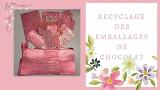 Je recycle des papiers de chocolat!  Facile et peu de matériel
