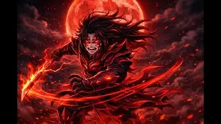 Solo vs Moon God in Red Moon | Demon blade | ROBLOX