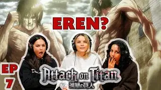 Wait... Is Eren a Titan?!  Aussie Sisters React to Attack on Titan Ep 7