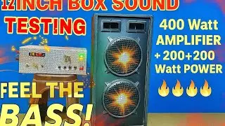 400 watt amplifier | mv collection 200+200 watt | 12 inch sound top testing