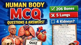 HUMAN BODY MCQ | Most Important Questions for All Competitive Exams | Biology MCQ