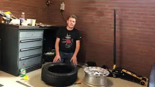Hoe een auto band op een velg leggen. #beungarage