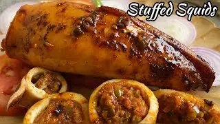 Stuffed Squids in Reachado Masala. How to make Stuffed Squids Masala. Reachado Masala Calamari.