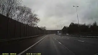 Moped on the M40 motorway 14//11/2020