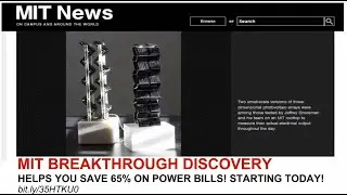 MIT BREAKTHROUGH DISCOVERY CAN CUT POWER BILLS BY 65%