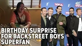 Backstreet Boys superfan breaks out in tears over birthday surprise