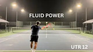 How to Hit a Clean Forehand & Backhand | Smooth Pro-Level Baseline Rally (Night Session)