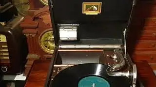 Building A Chicken House. Comedy. Will Evans. Side 1. & 2. Zonophone 78rpm HMV 101 Picnic Gramophone