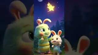 Mimi & Bunny&rsquo;s Starry Night ✨ | Cute 3D Kids Shorts 🐛🐰