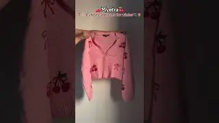 Myntra finds winter cute cardigan haul 🎀 🍒 #shorts #myntrafinds #cardigan #winterwear #myntrahaul