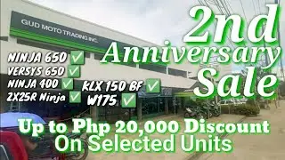 2nd Anniversary Sale @ Gud Moto Trading Kawasaki Krib A.C.Cortes Cambaro Mandaue City Cebu | F P C