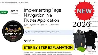 [NEW 2026] Implementing Page Navigation in a Flutter Application | Base Camp Solution | #GSP1012