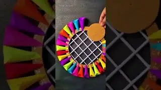 Colorful Wall Hanging | Easy Art Paper Craft Idea 🎨 #PaperCraft #HandmadeDecor #ColorfulCraft