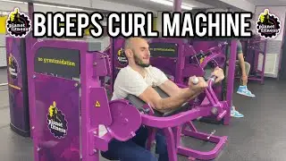 Как: Тренажер для сгибания бицепса | Planet Fitness
