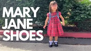 JABASIC Girl's Mary Jane School Uniform Shoes