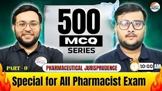Pharmaceutical Jurisprudence | Part - 9 | Important for All Pharmacist Exams #pharmacist #pharma