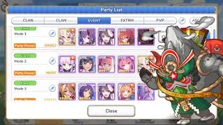 Special Mode Mountain God with 3 teams - Priconne: The Landolsol Guild Race