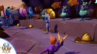 Spyro 2 Ripto's Rage - Ocean Speedway 100% PLUS Warm up the Crowd Trophy