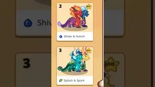 Shiver and scorch and Splash and spark variant comparisons! #prodigymathgame #shortviral #shortsfeed