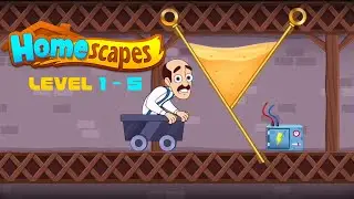 Austin's bad dream - Homescapes Mini Game | Gameplay Level 1-5