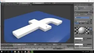 3D Modeling Blender - Facebook Logo