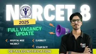 NORCET 8 Notification|| How To Apply for AIIMS || Nursing officer Vacancy Complete Information