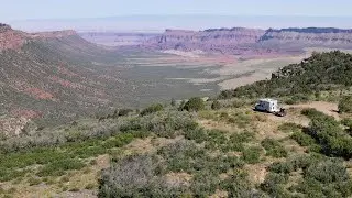 Bull Canyon Dinosaur Tracks Lookout - Dispersed Camping/Boondocking - La Sal National Forest Utah