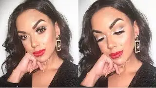 Silver Liner and Glitter Lips | Day 1 of 5 Days of Christmas Glam | 2018