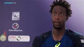 Monfils Reacts To Evans Win Dubai 2017