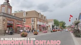 Unionville, Markham - Unionville Station - Historic Village of Unionville: 4K Slow Walk Ontario