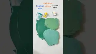 How to create mint green?#art #artist #mintgreen #colormixing #colors #painting #acrylicpainting